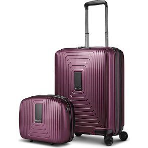 Redolz Essentials 14 suitcase set 2 pcs. cabin trolley with stretch fold & beauty case