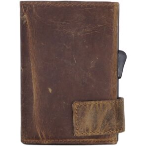 SecWal 2 credit card case wallet RFID leather 9 cm SecWal 2 credit card case wallet RFID leather 9 cm