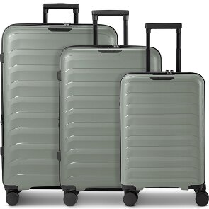 d&n Toronto 4 wheels Suitcase set 3-piece with expansion pleat