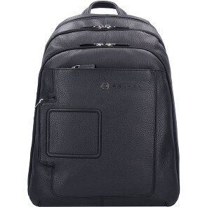 Piquadro Vibe backpack leather 43 cm laptop compartment