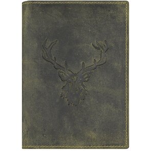 Greenburry Vintage deer identity card case leather 12 cm