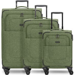 Redolz Essentials 12 THREE SET 4 wheels Suitcase set 3-piece with expansion pleat