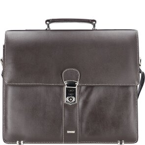 Alassio Monaco briefcase leather 38 cm laptop compartment