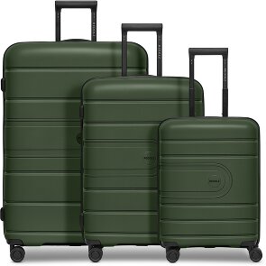 Redolz Essentials 11 4 wheels Suitcase set 3-piece with expansion pleat