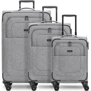 Redolz Essentials 12 THREE SET 4 wheels Suitcase set 3-piece with expansion pleat