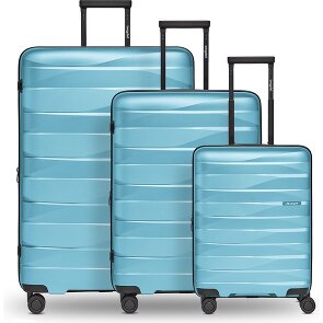 Bergpfeil Travel 4-wheel suitcase set, 3-piece, with stretch fold