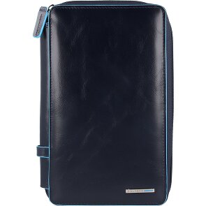 Piquadro Blue Square travel passport case leather 14 cm