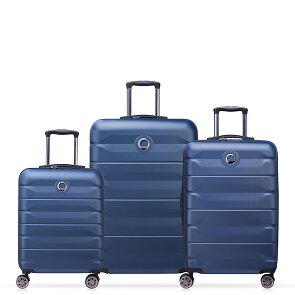 Delsey Paris Air Armour 4 wheels Suitcase set 3-piece with expansion pleat