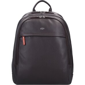 Jump Uppsala backpack leather 42 cm laptop compartment