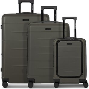 Police London 4 wheels Suitcase set 3-piece with expansion pleat