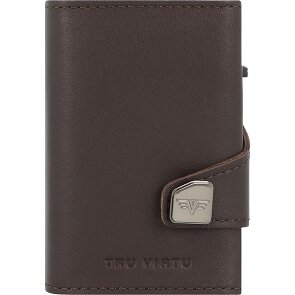 Tru Virtu Click & Slide credit card case wallet RFID leather 6.5 cm