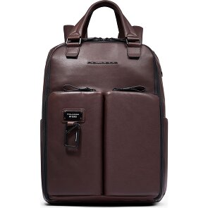Piquadro Harper travel backpack leather 42 cm laptop compartment