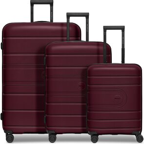 Redolz Essentials 11 4 wheels Suitcase set 3-piece with expansion pleat