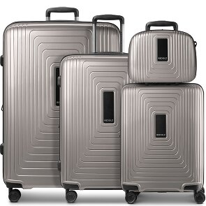 Redolz Essentials 14 4-wheel suitcase set + beauty case 4 pcs. with stretch fold