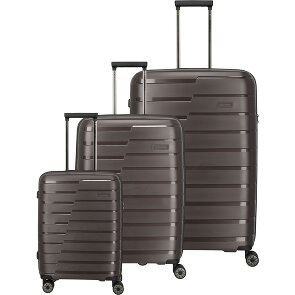 Travelite Air Base 4 wheels Suitcase set 3-piece with expansion pleat