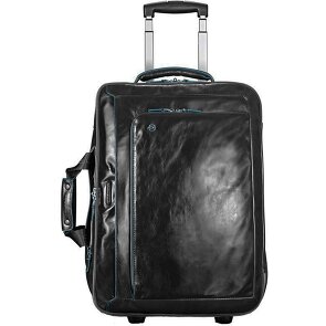 Piquadro Blue Square 2 wheels Wheeled briefcase Genuine Leather 51 cm Laptop compartment