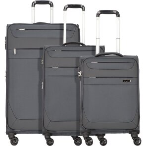 Worldpack Dublin 4 wheels Suitcase set 3-piece with expansion pleat