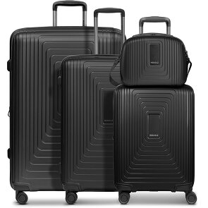 Redolz Essentials 14 4-wheel suitcase set + beauty case 4 pcs. with stretch fold Redolz Essentials 14 4-wheel suitcase set + beauty case 4 pcs. with stretch fold