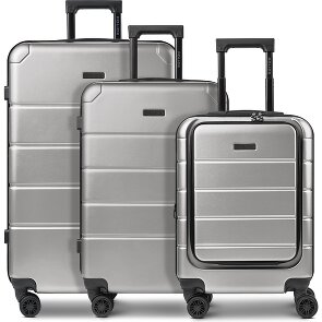 Police Dublin 4 wheels Suitcase set 3-piece Expandable