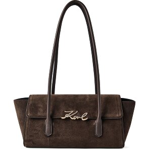 Karl Lagerfeld Signature Shoulder Bag Genuine Leather 34 cm
