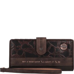 Anekke Shoen Brown Wallet RFID protection 19 cm