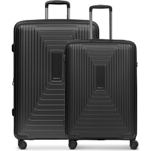 Redolz Essentials 14 4 wheels Suitcase set 2-piece with expansion pleat