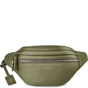 Lazarotti Bologna Leather Double-Zip Bum Bag, Crossbody, Leather, 25 cm
