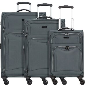 d&n Travel Line 9204 4 wheels Suitcase set 3-piece Expandable