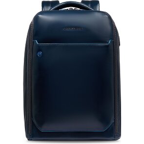 Piquadro Blue Square Daypack Leather 42 cm Laptop compartment