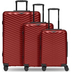 Redolz Essentials 18 4 wheels Suitcase set 3-piece with expansion pleat