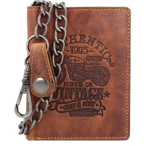 Greenburry Vintage Cafe Racer wallet RFID leather 9.5 cm