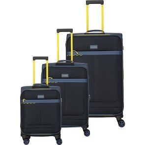 Travelite Color Craze 4 wheels Suitcase set 3-piece with expansion pleat