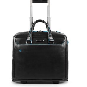 Piquadro Blue Square 2 Roll Business Trolley Leather 36 cm Laptop compartment