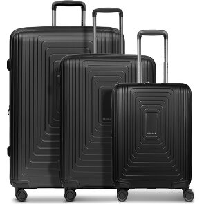 Redolz Essentials 14 4 wheels Suitcase set 3-piece with expansion pleat