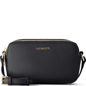 Lazarotti Bologna Leather Shoulder Bag Camera Bag Leather Double-Zip 18 cm