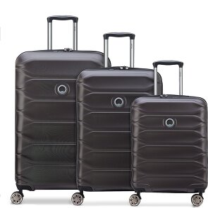 Delsey Paris Meteor 4 wheels Suitcase set 3-piece with expansion pleat