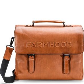 Farmhood Memphis briefcase XXL 3 compartments leather 39 cm