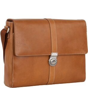 Leonhard Heyden Bergamo Messenger leather 38 cm laptop compartment