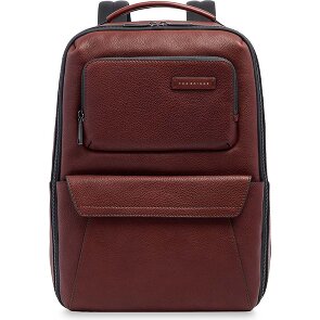 The Bridge Ludovico travel backpack leather 42 cm laptop compartment