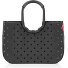 Loopshopper L frame shopper bag 46 cm Variant glossy dots black  Loopshopper L frame shopper bag 46 cm Variant glossy dots black