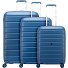  Relife 4 wheels Suitcase set 3-piece Expandable Variant blu retro