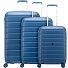  Relife 4 wheels Suitcase set 3-piece with expansion pleat Variant blu retro