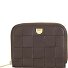 Woven Wallet Leather 10 cm Variant coffee brown
