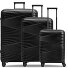  Collection 02 THE THREE SET 4 wheels Suitcase set 3-piece Variant black metallic