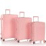  Pastel 4 wheels Suitcase set 3-piece with expansion pleat Variant blush