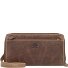  Vintage Clutch purse RFID protection Leather 21 cm Variant brown