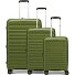  Travel Line 4700 4 wheels Suitcase set 3-piece with expansion pleat Variant olive green