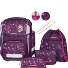  Ergolite School bag set 8-piece Variant dark red