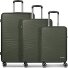  Dallas 3.0 4-wheel suitcase set 3-piece with expansion fold Variant olive