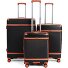  Charm 2.0 4 wheels Suitcase set 3-piece with expansion pleat Variant black